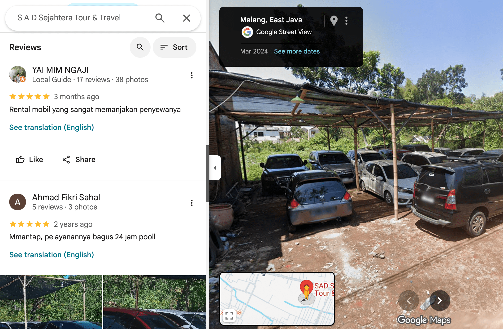 Review Yai Mim pada rental Sahara